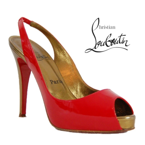 Christian Louboutin Shoes - Louboutin "Private Number" Slingback Red Bottoms